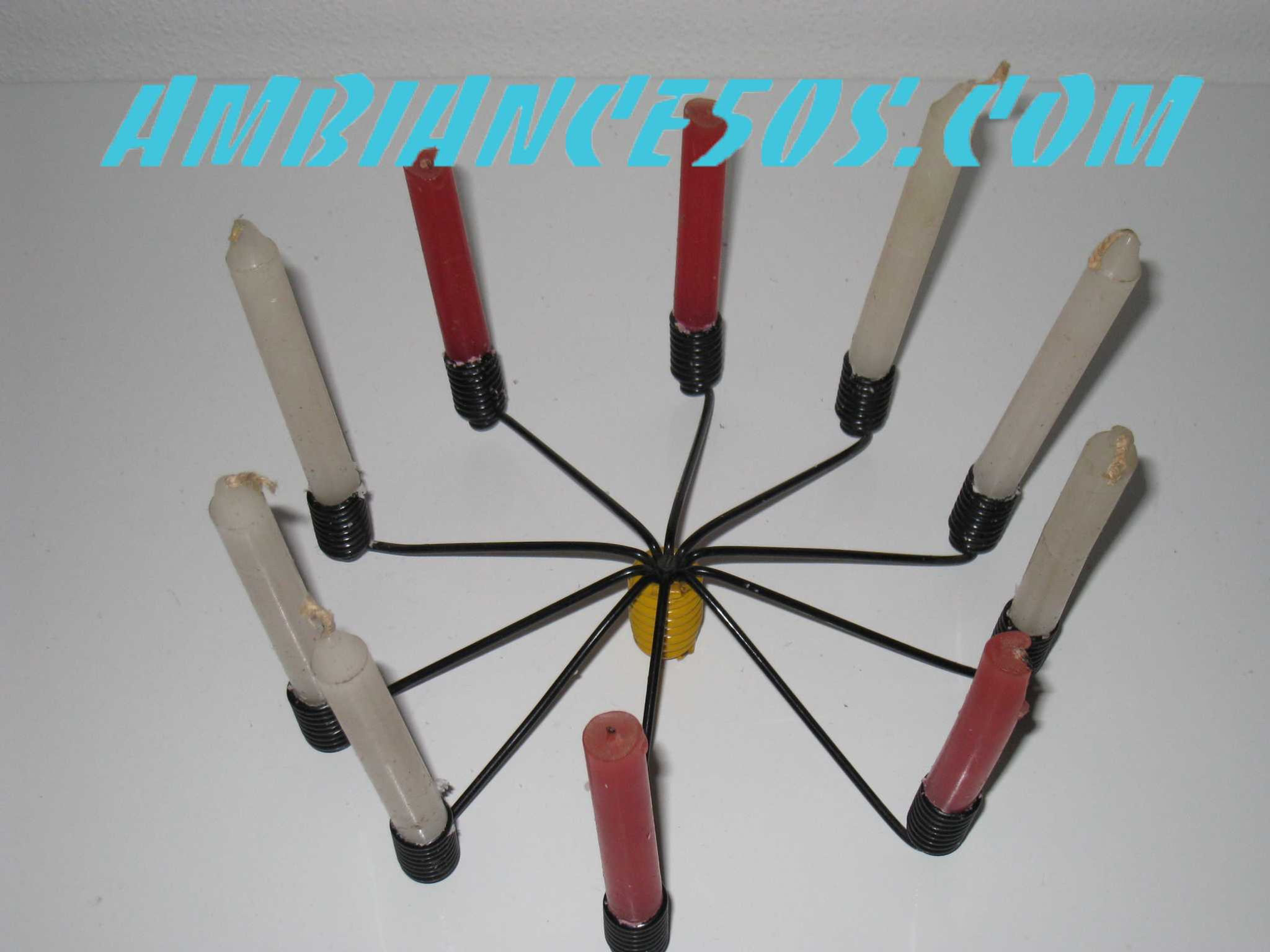 Bougeoir étoile en métal années 50