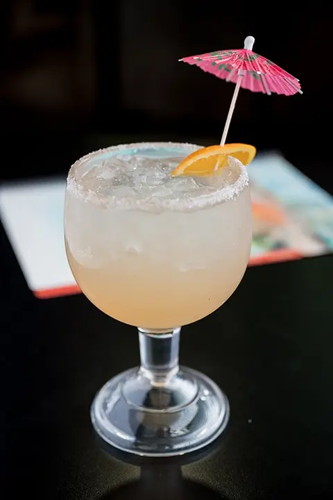 Las Palmas Margarita. Lime and tequila margarita