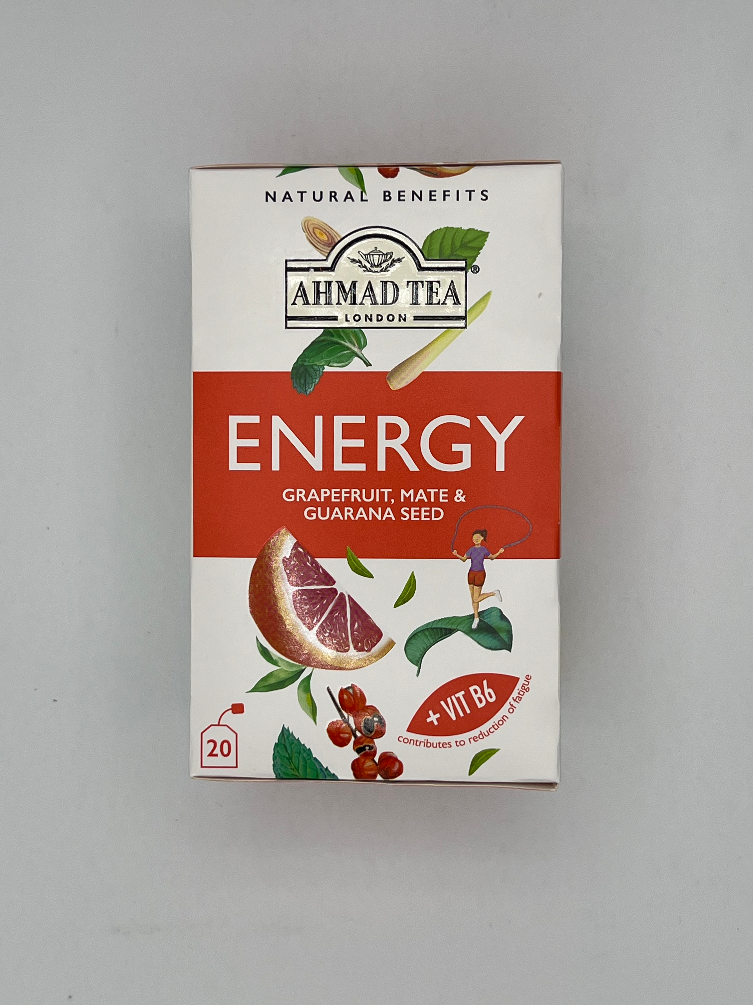 Ahmad Natural Benefits Energy Tea 20 Bags
