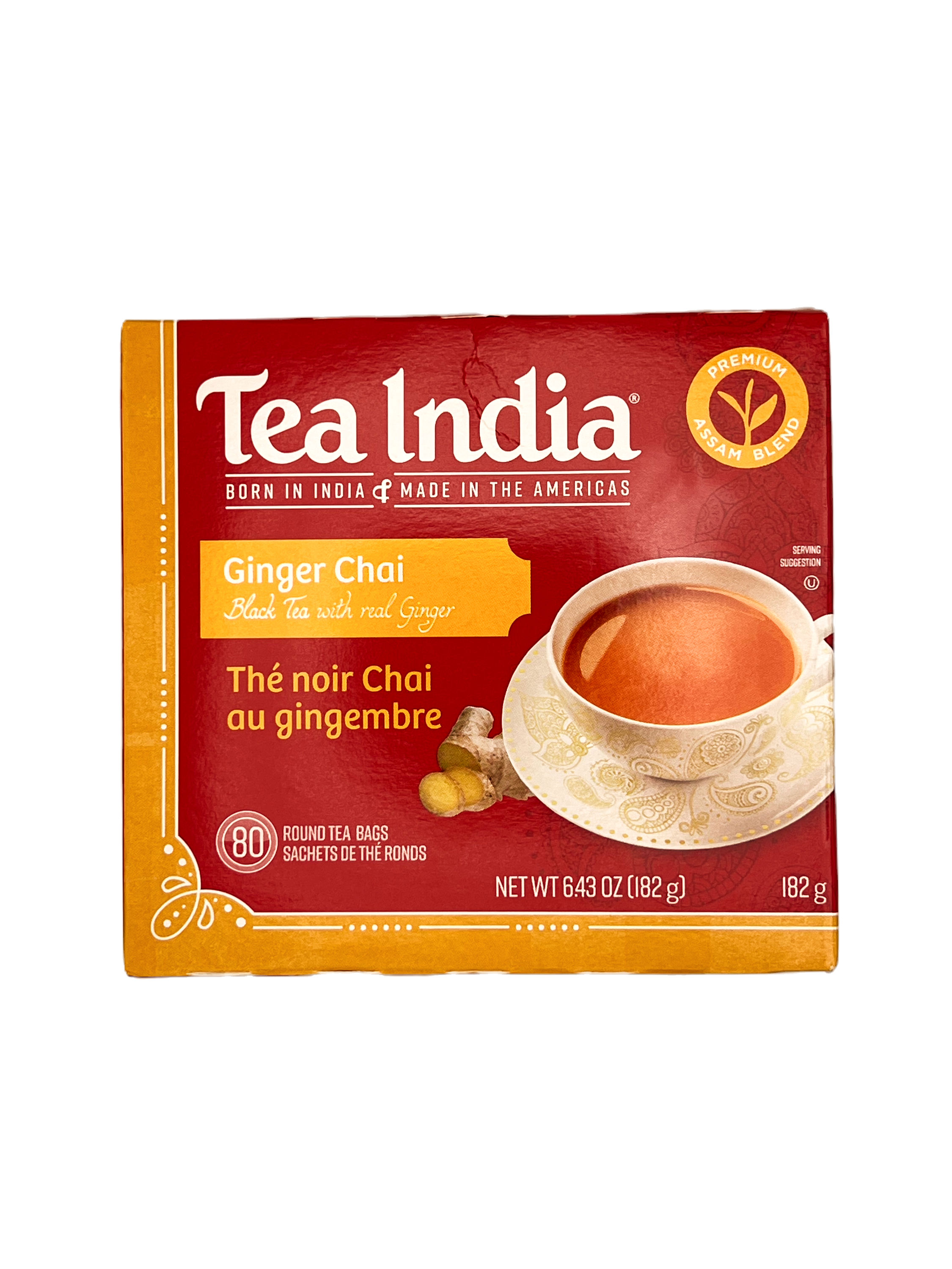 Tea India Ginger Chai Tea bag 6.43 OZ