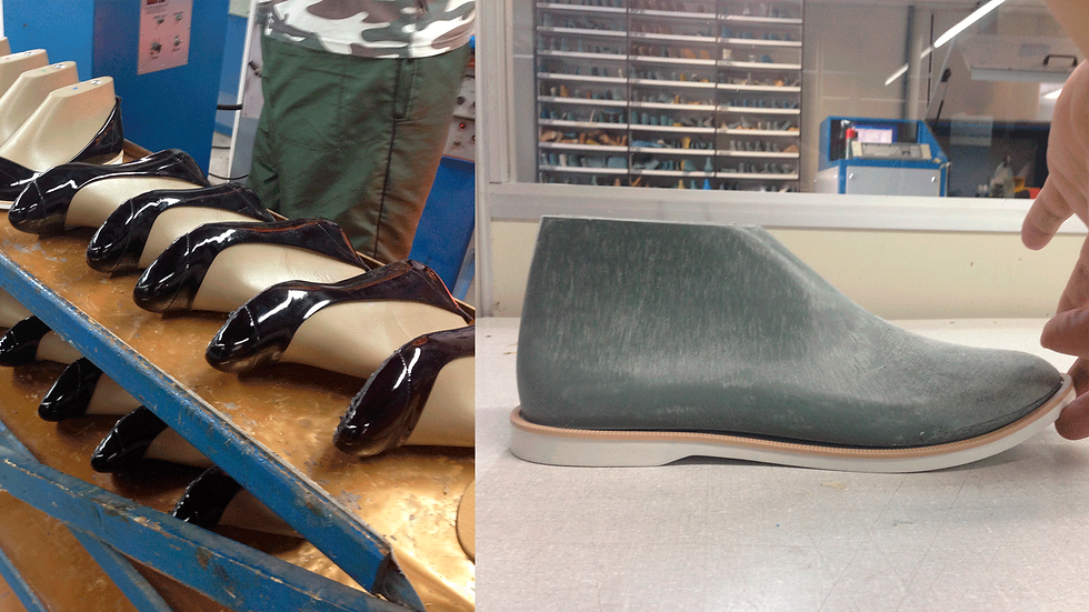Sapatos em produção Mu Shoes