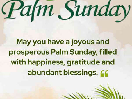 Palm Sunday Blessing