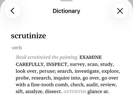 Scrutinize