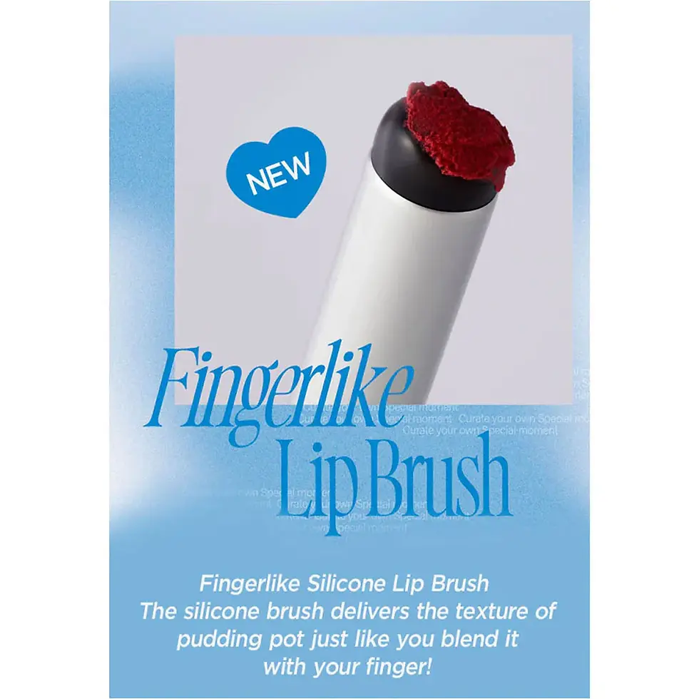 Thumbnail: FWEE Lip & Cheek Blurry Pudding Pot CR04 Seventeen 5g and Fingerlike Silicon