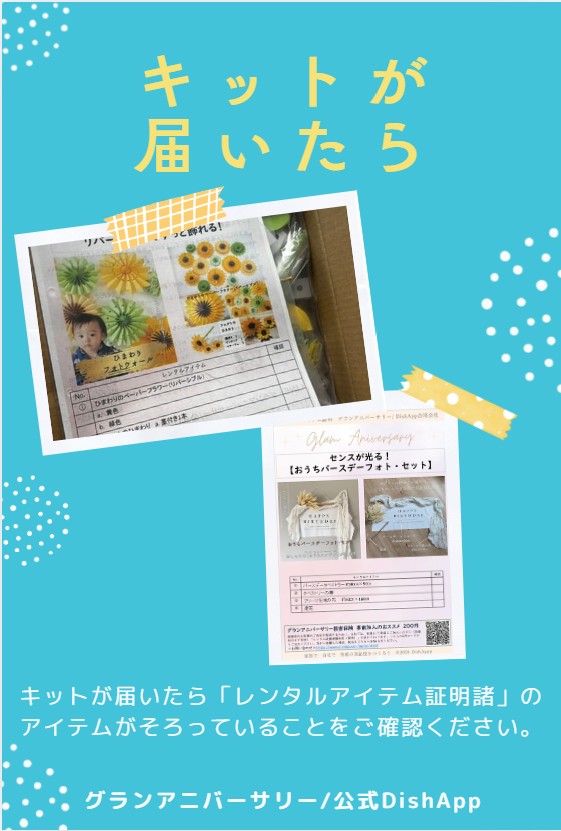 STEP 1 キット到着! ご指定の日にお届けしますので、中身をご確認ください。