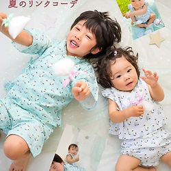 【お揃いペンギン甚平】夏の兄弟姉妹コーデ