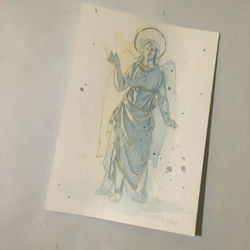Water Color Statue in Rome