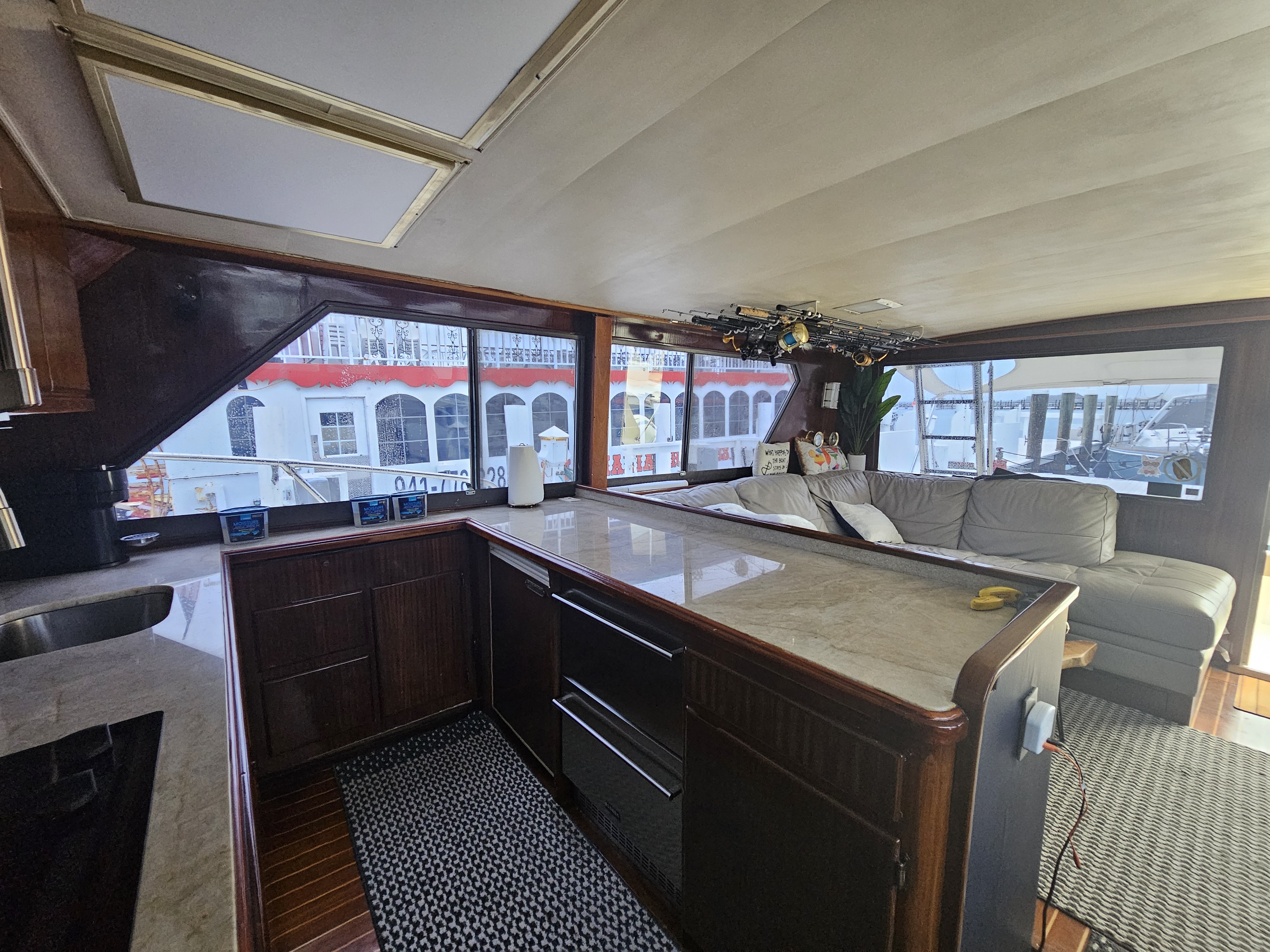 The cabin aboard the Spark Chaser