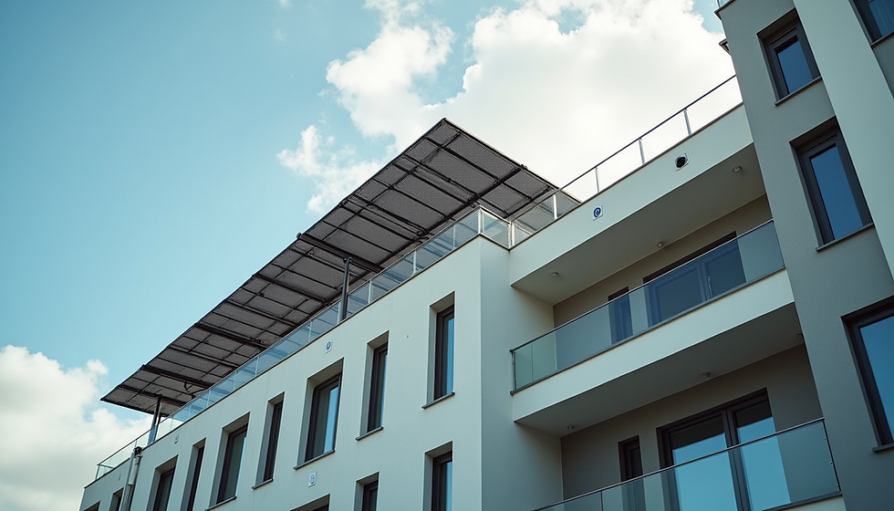 Modern sustainable apartment building in Germany