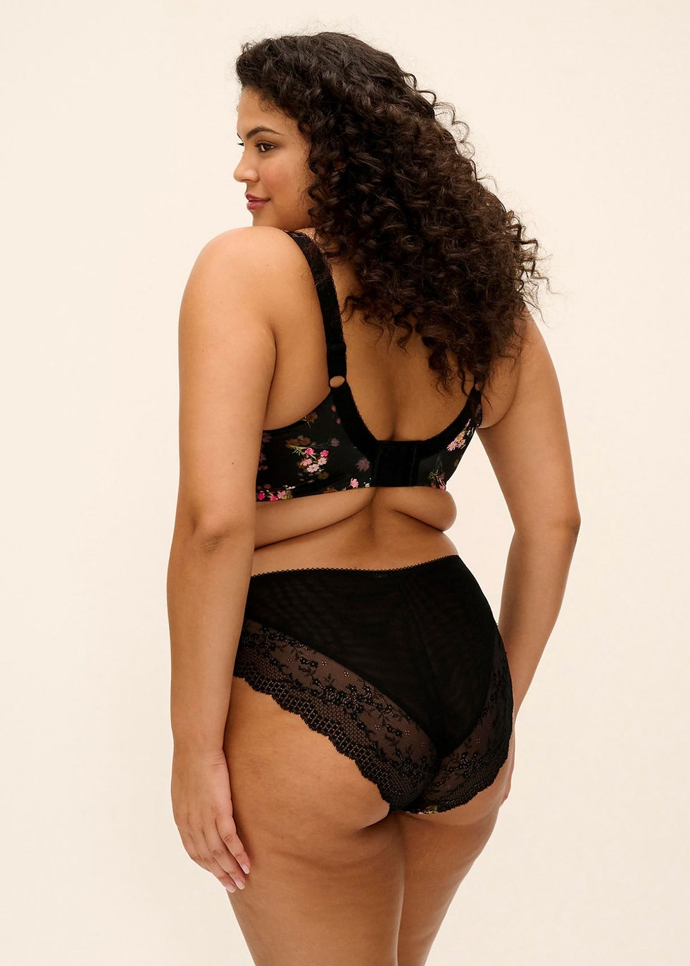 Thumbnail: Elomi Lucie Stretch Plunge Underwired Bra Fleur