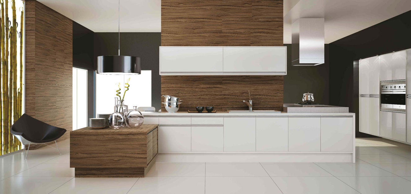 Nogal Terracota Melamina Vesto Textura Madera de personalidad con vetas en tonalidades contrastantes de color café para ambientes atemporales.