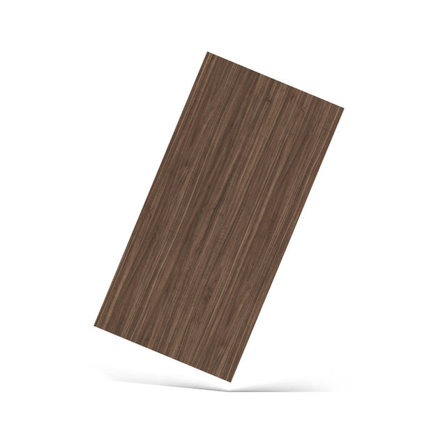 Nogal Británico Melamina Arauco Textura Diseño maderado en tonalidades oscuras con luces claras naturales que le dan calidez al diseño.