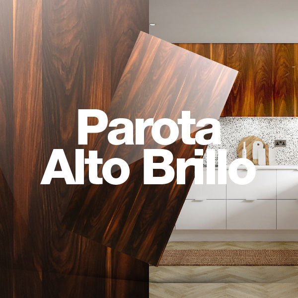 Melamina para Arquitectos Diseño de Interiores Alta Calidad Maderada Madera Vetas Masisa Arauco Vesto Parota Alto Brillo Deluxe Premium