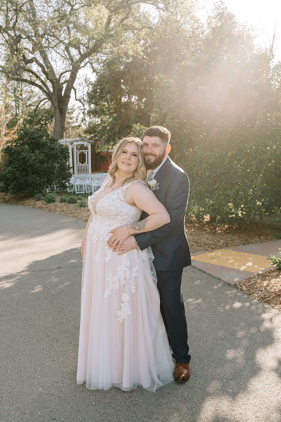 a spring wedding at Flower Farm Inn, Loomis CA
