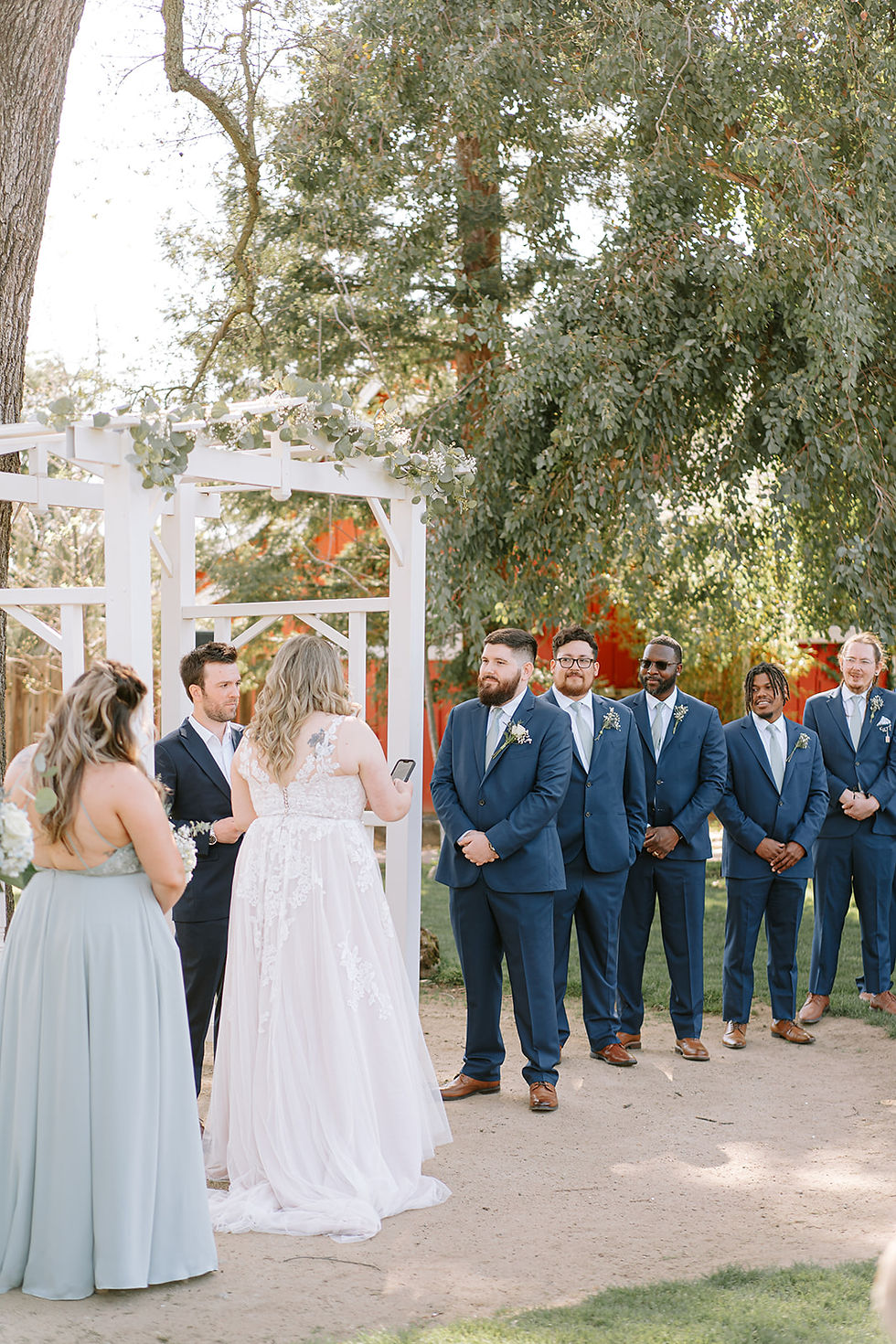 a spring wedding at Flower Farm Inn, Loomis CA