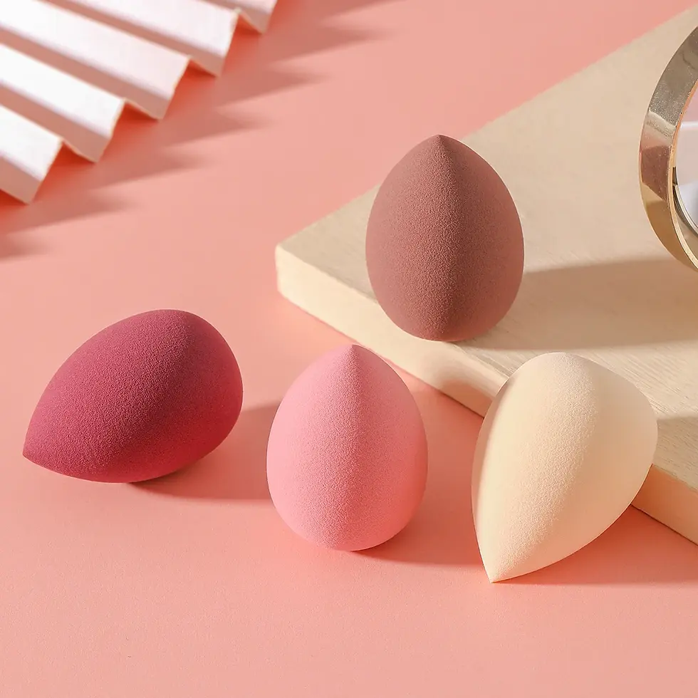 Thumbnail: 4 Pcs Beauty Egg Makeup Sponge Blenders Beauty Sponges Foundation Applicator