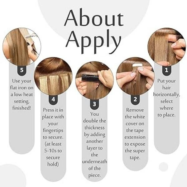 Thumbnail: TAPE INS HAIR EXTENSIONS
