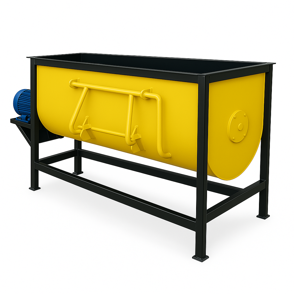 HORIZONTAL SHAFT MIXERS 500L, 700L.