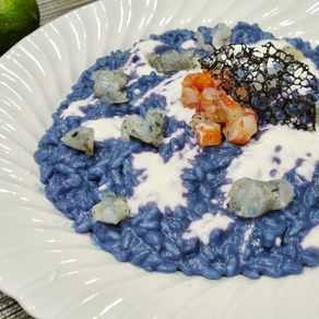 Risotto Blu al Gambero Blu e Rosso