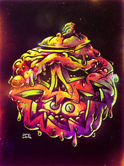 Hallo-Weirdo Jacked Face