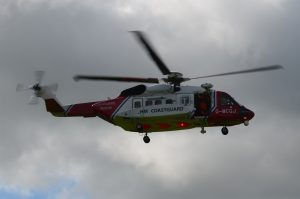 Injured walker at Pystyll Rhaeadr