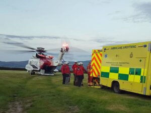 CALLOUT: Man injured in fall at Denbigh Castle