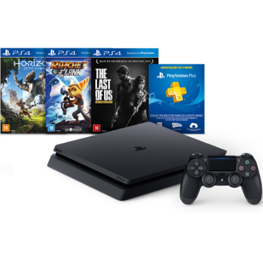 Playstation 4 e alguns jogos (Foto: Pode ter Direitos Autorais)