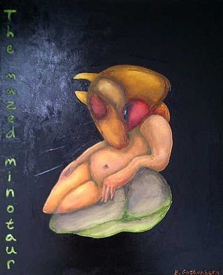 The mazed minotaur Oil on canvas, 50x60 cm, Jun 2014