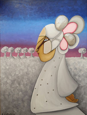 No one's bride Oil on canvas, 60x80 cm, Jan 2019 Sometimes it's better to choose yourself rather than waiting for someone to choose you...