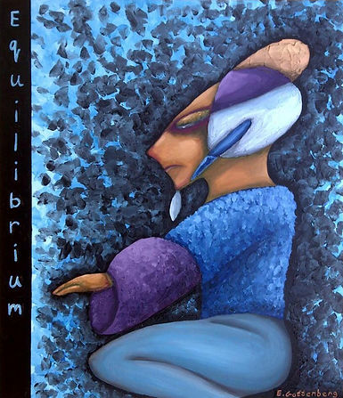 Equilibrium Oil on canvas, 60x70 cm, Dec 2014 This painting symbolizing equilibrium-balance. Once inner balance is achieved, one can be in balance with his/hers surrounding and the world. Happy new year everyone and may the new year bring balance and positive energy into your life!