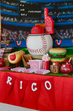 sports theme prop rentals, baseball theme prop rentals