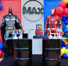 Superhero statue prop rentals