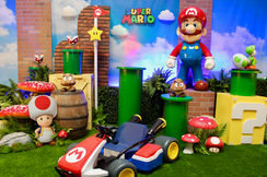 Super mario party, Super mario prop rentals, race car prop rentals