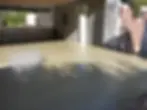 Freshly poured concrete floor with a smooth finish