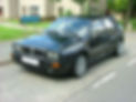 Black sporty hatchback car