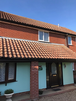 House with tiled roof