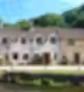 Stone cottages with a partition wall
