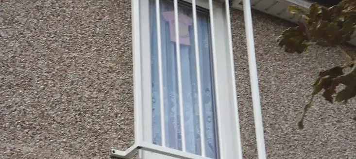 Window with security bars