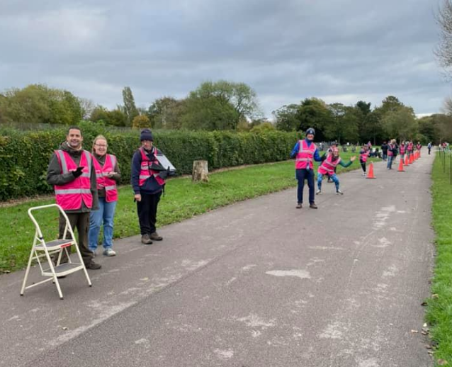 Finish line Princes Parkrun