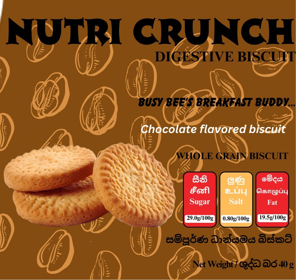 Anchor Nutri Crunch Digestive Biscuit  Single Serve Pack - Chocolate