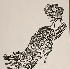 Possom Botanical Print