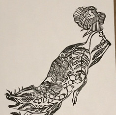 Possom Botanical Print