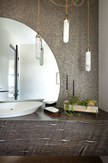 Floating staircase with steel and timber detailing, Gemini, Deer Valley, Park City