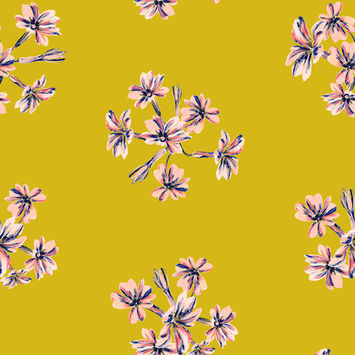 primroses, clusters, flower clusters, bouquets, textiles, fabrics, wallpapers, wall coverings, interior decor