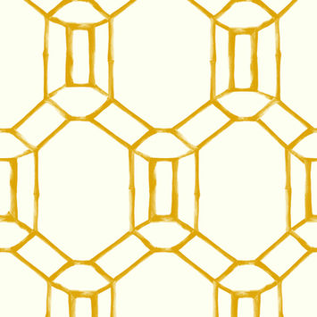bamboo, bamboo trellis, trellis, rattan, design, interior design, textiles, graphic, fabrics, wall coverings, wallpapers, yellow