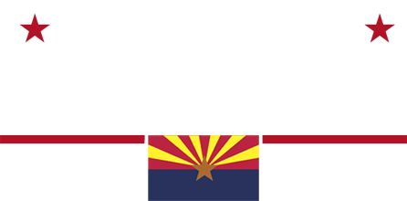 Arizona flag background campaign graphic