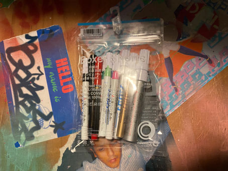 コンビニエンスウェアの袋を再利用❣️