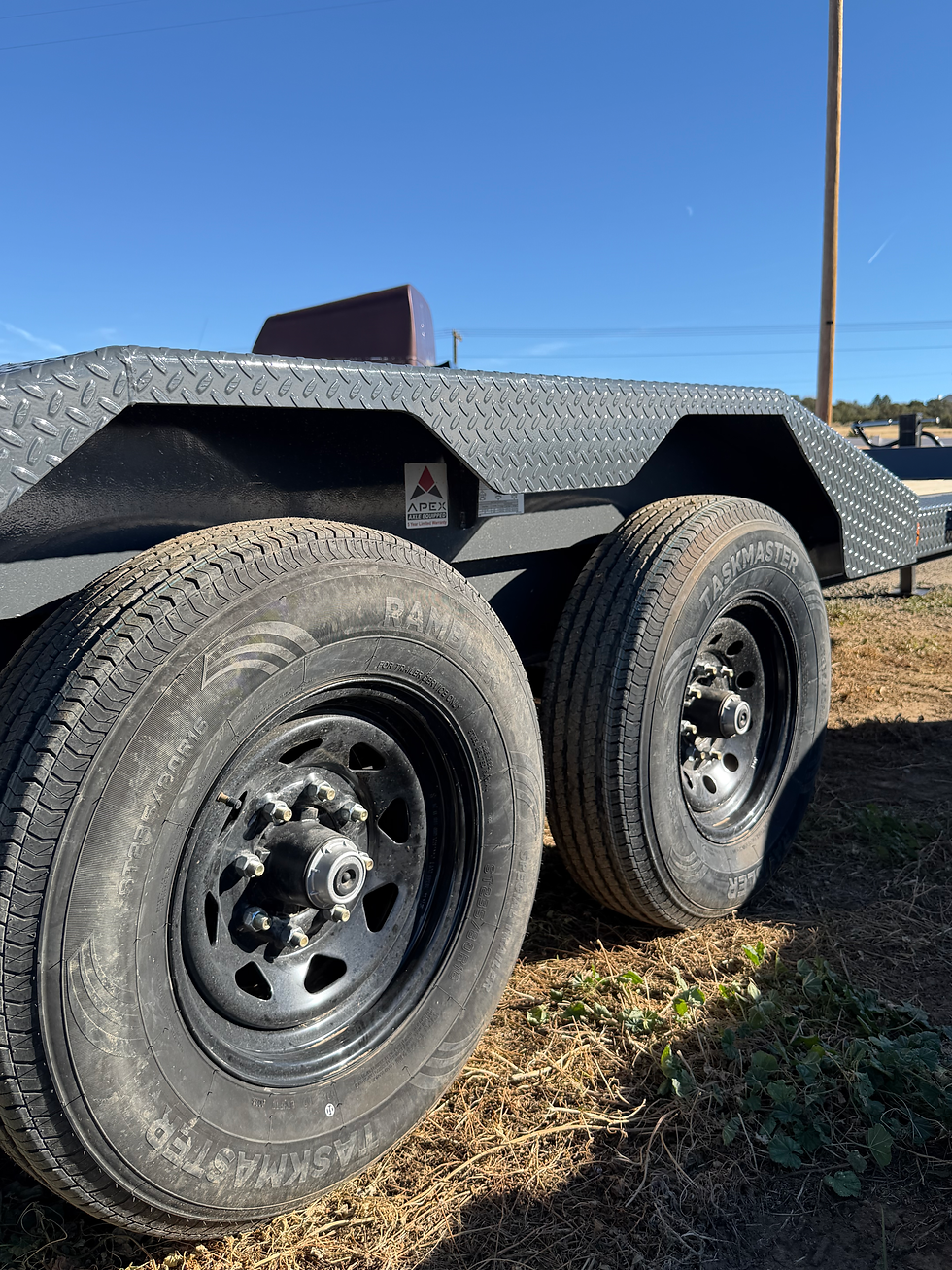 Thumbnail: Rear dovetail and ramp setup on Norstar utility flatbed