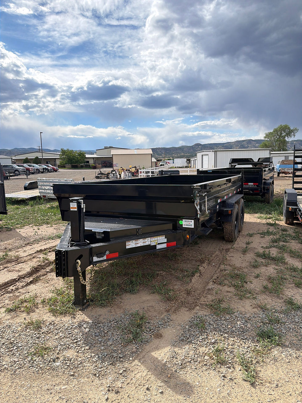 2026 Norstar Iron Bull 83x16 gooseneck dump trailer front view