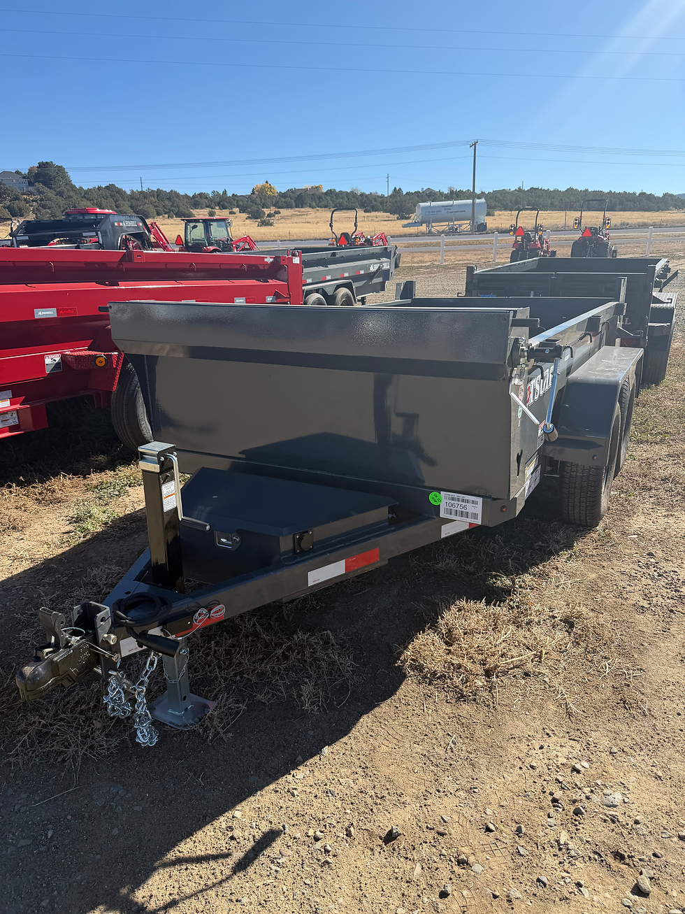 Thumbnail: Front tongue and coupler on Norstar 60x10 dump trailer
